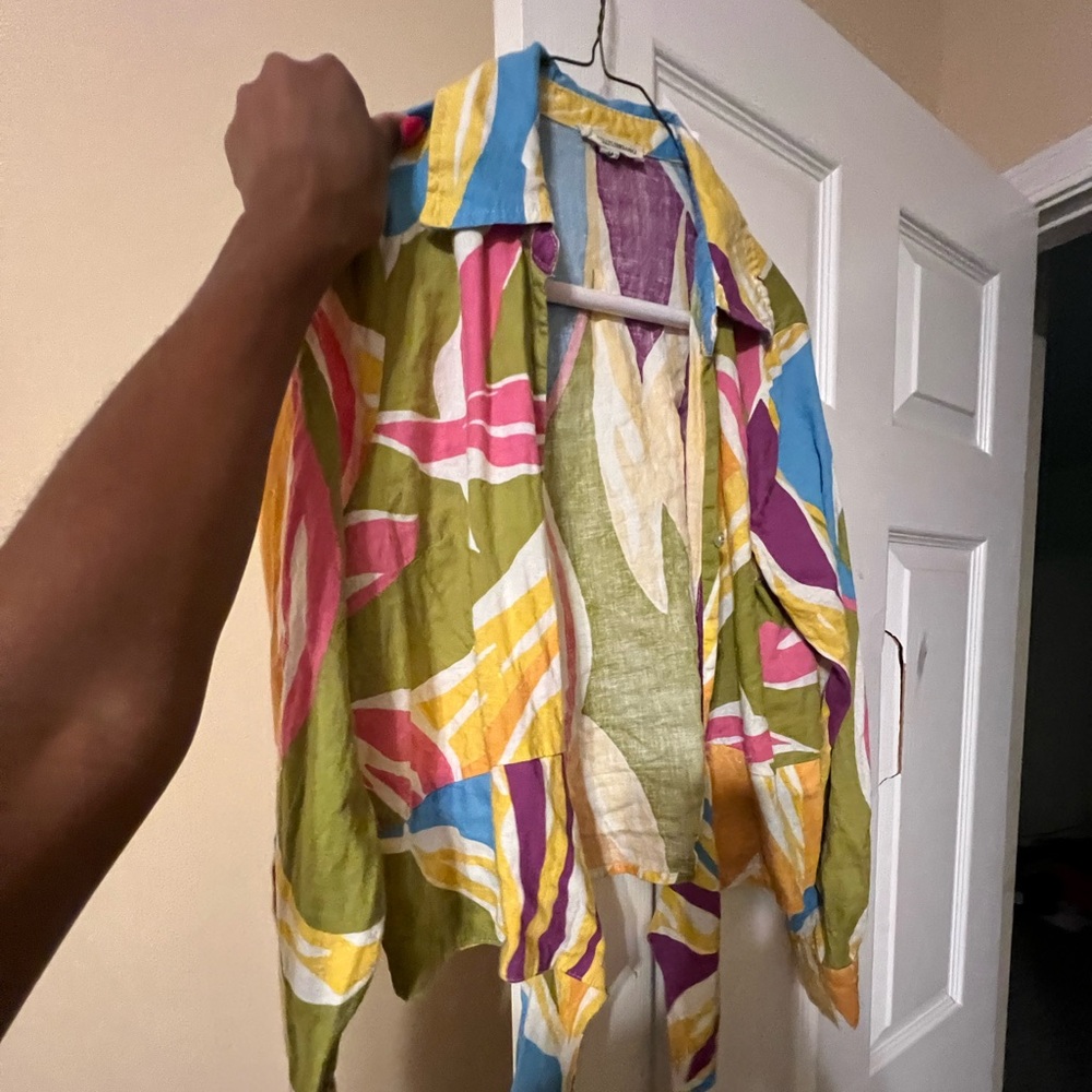 Colorful Abstract Patterned Shirt